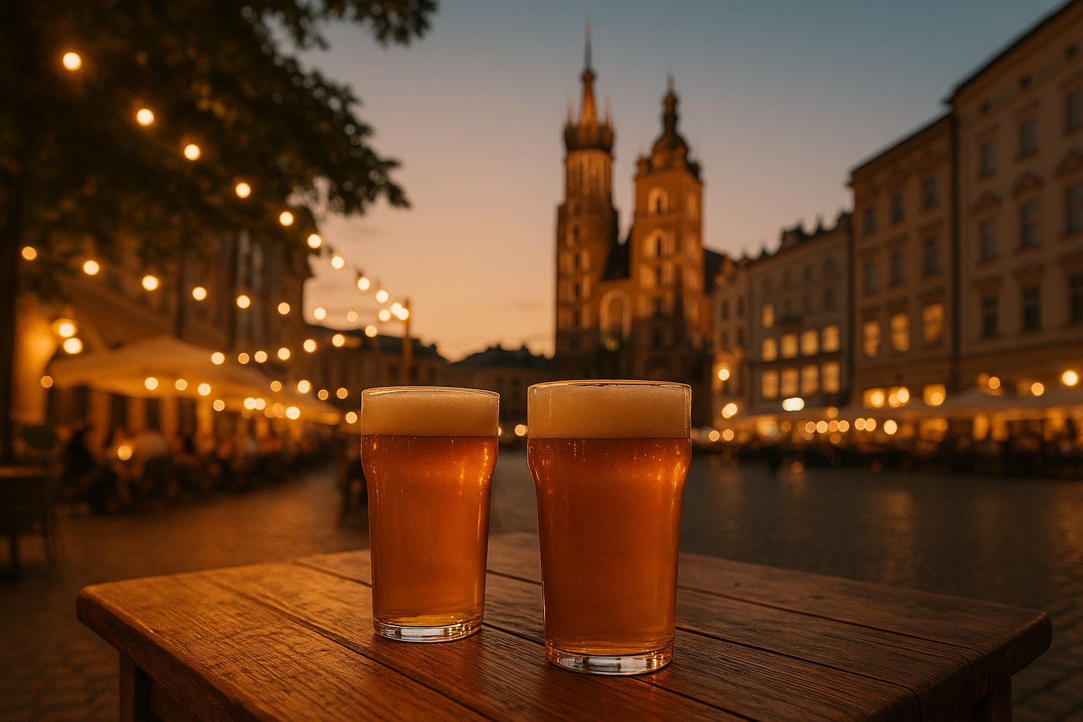 Craft beer in Kraków Old Town