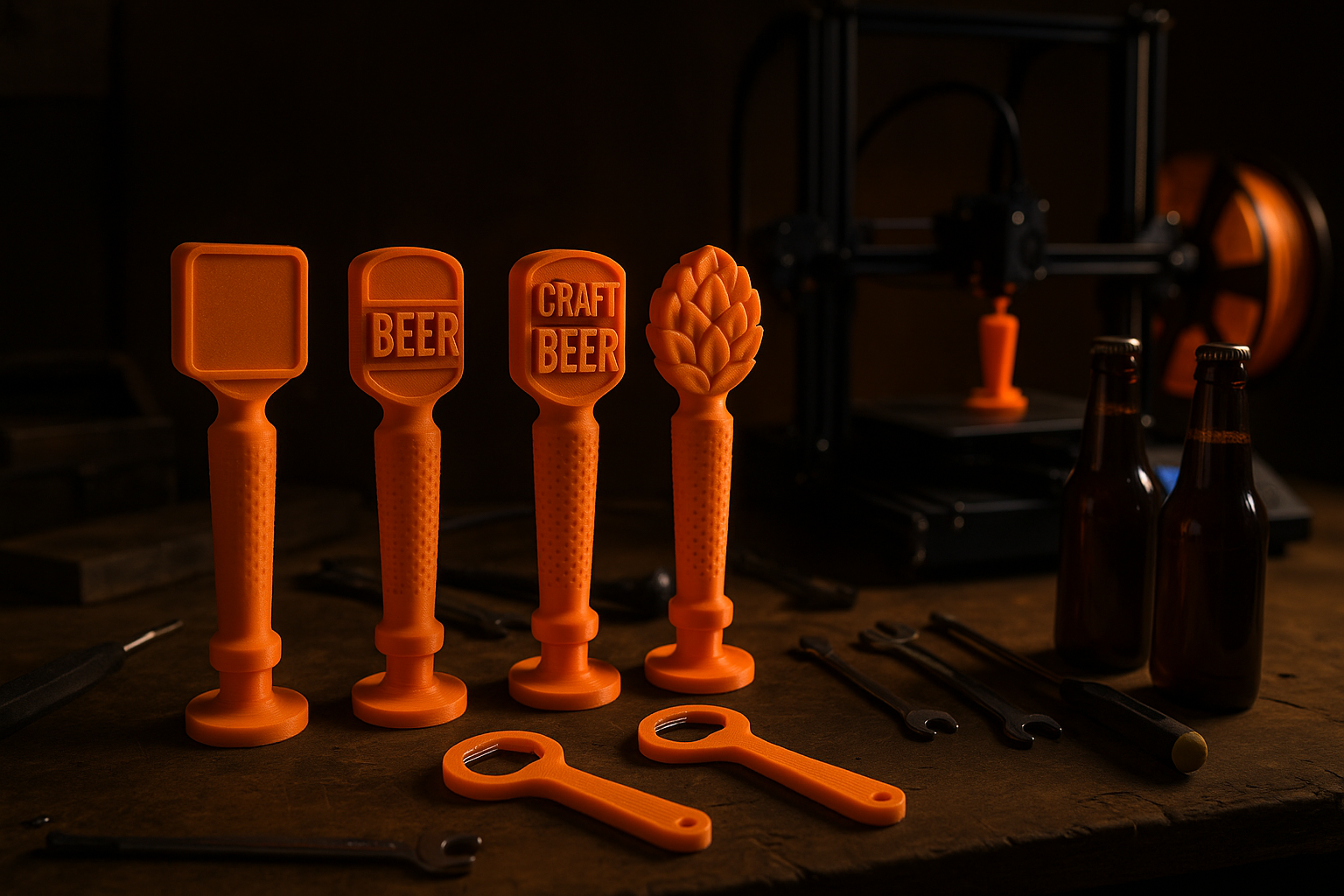 3D printed beer accessories